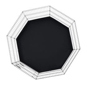 Dog Playpen, 8 Pcs 30"H x 24"W Panels Foldable Metal Pet Exercise Pen, Dog Fence Indoor and Outdoor Pen with Door, 600D Oxford Fabric Bottom Pad